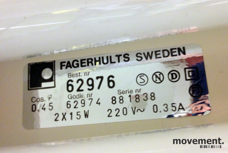 Solgt!Vintage bordlampe fra Fagerhult, - 2 / 4