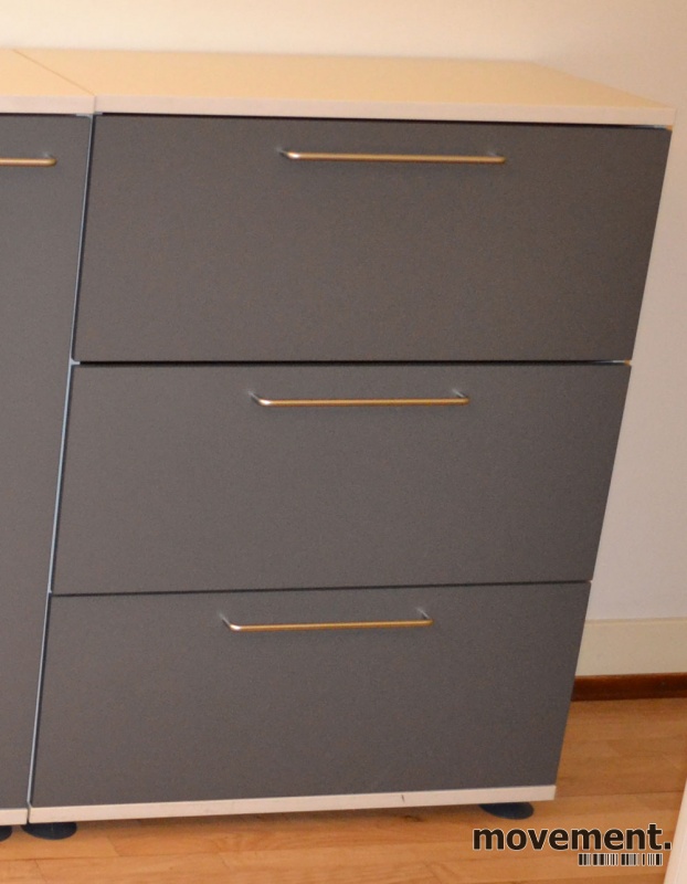Solgt!Skap med 3 arkivskuffer for - 1 / 2