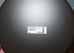 Paraplyholder fra Ikea, modell PORTIS, grålakkert stål, pent brukt