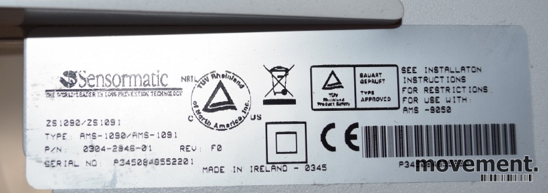 Solgt!Sensormatic butikkalarm / - 6 / 6
