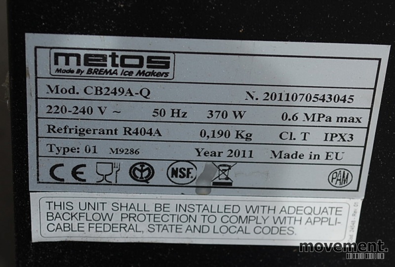 Solgt!Metos isbitmaskin C249A-Q. - 3 / 3