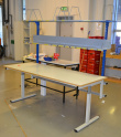 Solgt!Pakkedisk / pakkebord med hylle i - 2 / 3