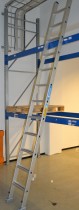 Zarges lagerstige til pallereol, 12 trinn, pent bruk