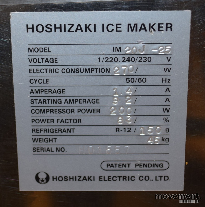 Solgt!Isbitmaskin fra Hoshizaki Foster, - 3 / 3
