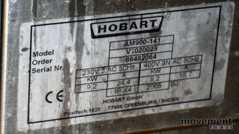 Solgt!Hobart hetteoppvaskmaskin for - 3 / 3