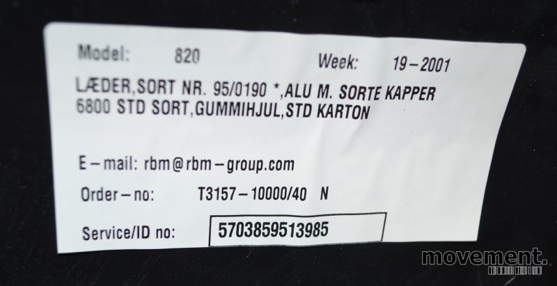Solgt!RBM Rabami 820 ergonomisk - 3 / 3