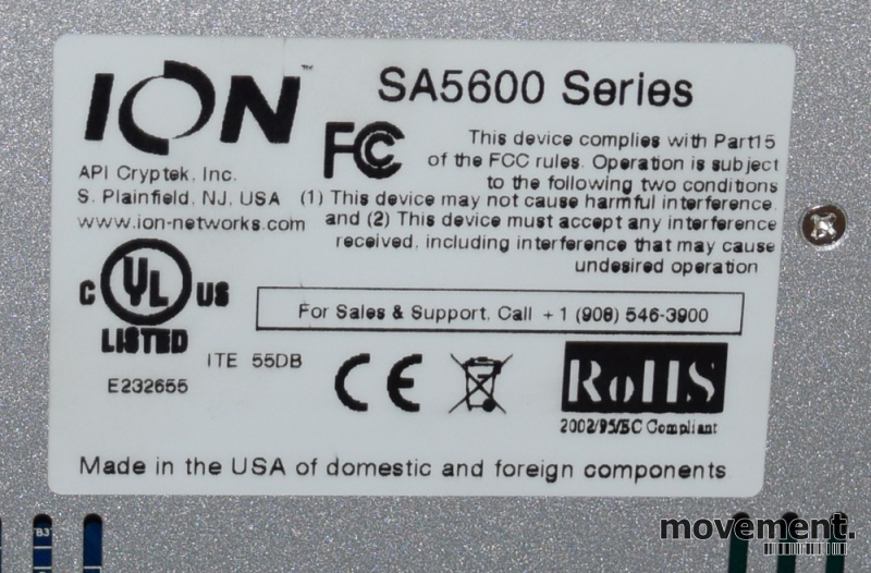 Solgt!ION SA5600 (SA5610-RW-IPC) 1 units - 3 / 3