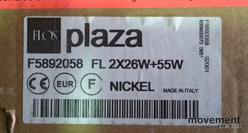 Solgt!Taklampe fra FLOS, modell PLAZA, - 4 / 4