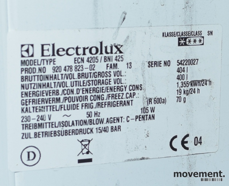 Solgt!Fryseboks fra Electrolux, modell - 3 / 3