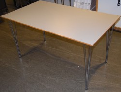 Kantinebord / rektangulært skrivebord fra Phoenix, Denmark, 140x80cm, pent brukt