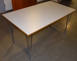 Kantinebord / rektangulært skrivebord fra Phoenix, Denmark, 140x80cm, pent brukt