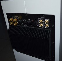 Aktiv subwoofer fra Waterfall, modell EVO HF3 i hvitt, brukt rep.objekt