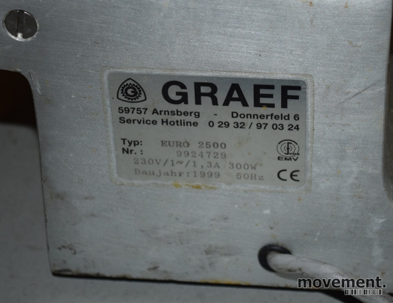 Solgt!Skjæremaskin / påleggsskjærer GRAEF - 3 / 3