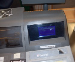 UniWell EX-570Fkasseapparat for kafe, komplett med bankterminal, pent brukt