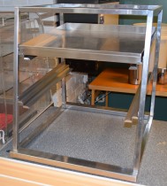 Dispenser for kopper og glass / stativ for oppvaskbakker, for plassering på benk, pent brukt