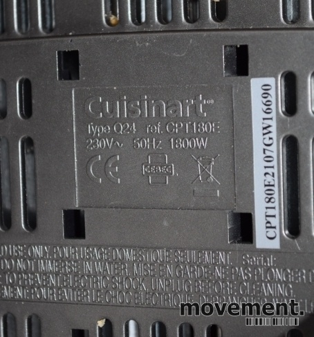 Solgt!Cuisinart CPT180E brødrister for 4 - 3 / 3