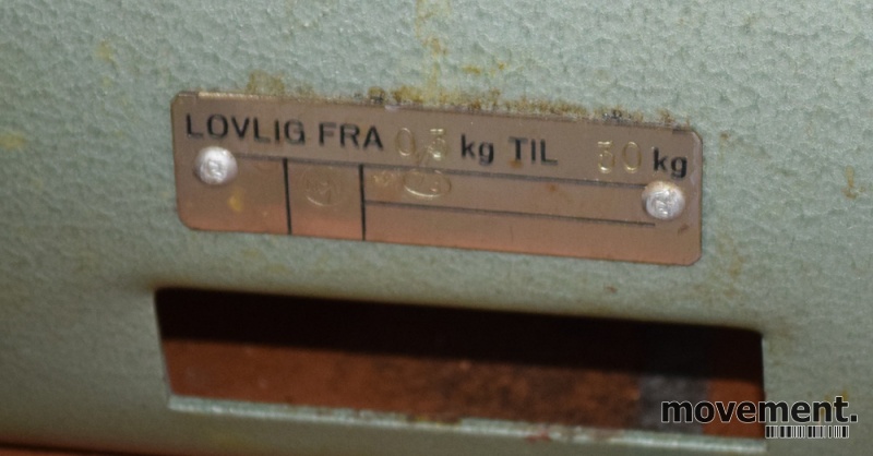 Solgt!Gammel Bizerba 0,5-50kg butikkvekt, - 3 / 5