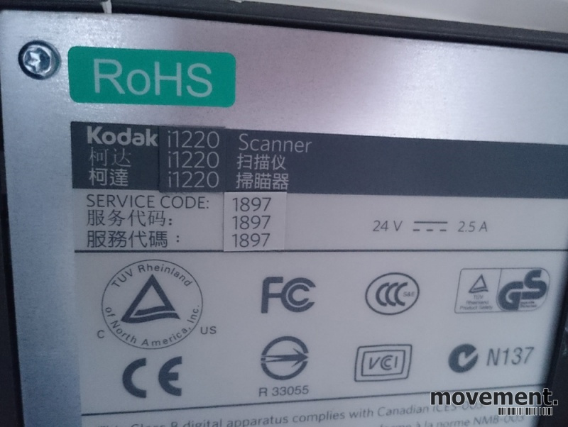Solgt!Kodak dokumentscanner, modell - 4 / 5