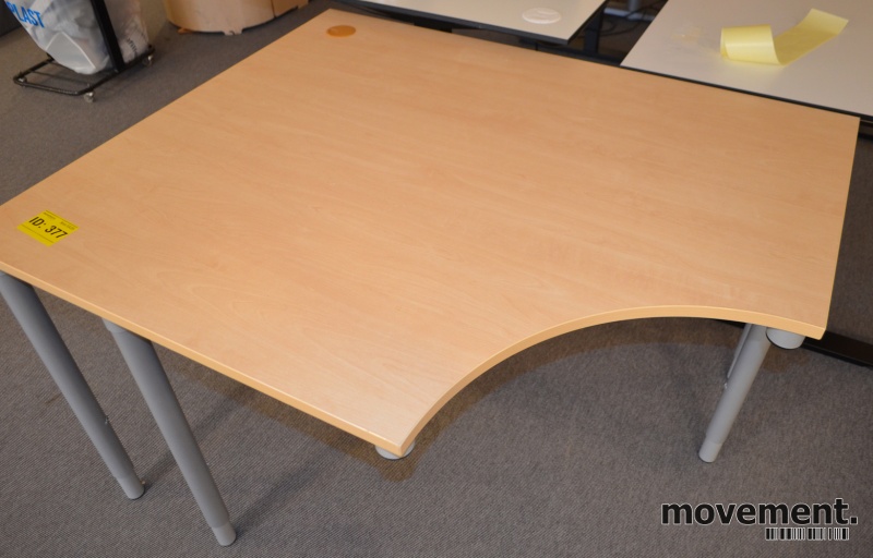 Solgt!Lite hjørneskrivebord i bjerk, - 2 / 3