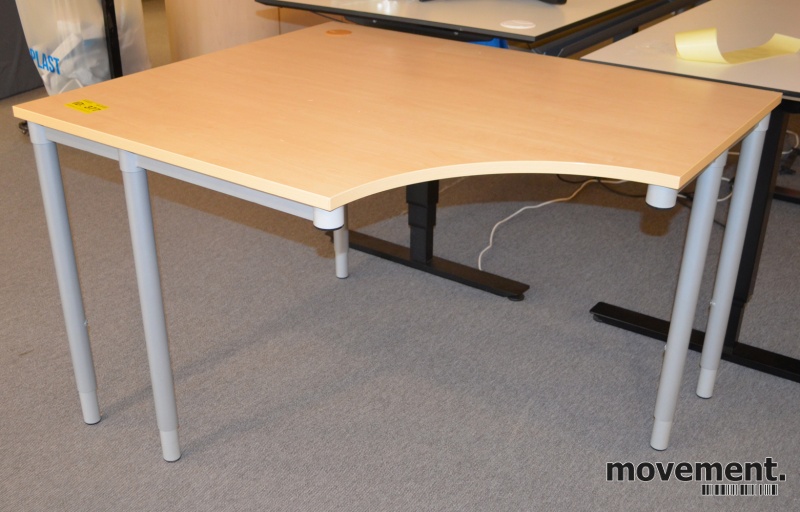 Solgt!Lite hjørneskrivebord i bjerk, - 1 / 3