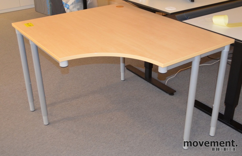 Solgt!Lite hjørneskrivebord i bjerk, - 3 / 3