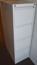 Arkivskap for hengemapper fra Esselte Pendaflex i hvitt, 4 skuffers, 41,5cm b, pent brukt