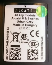 Alcatel sidepanel med 40 hurtigtaster / 40 key module Alcatel 8 and 9-series, pent brukt