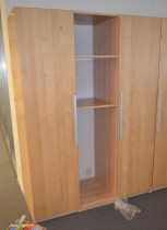 IKEA Pax garderobeskap, bjerk stamme med bjerk dør, bredde 150cm, høyde 200cm, pent brukt