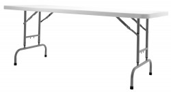 Klappbord / sammenleggbart bord i plast, 183x76cm, NY / UBRUKT