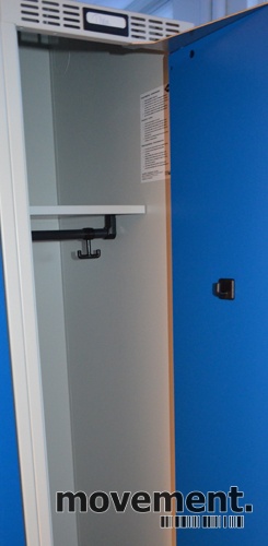 Solgt!Garderobeskap i stål fra Blika, - 4 / 5