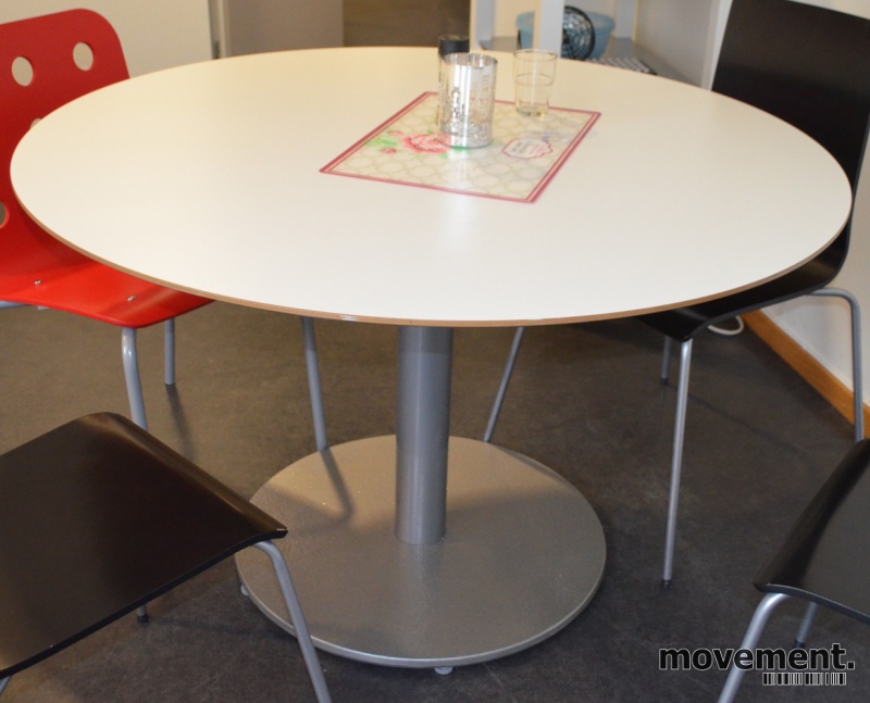 Solgt!Rundt bord, Ikea Billsta i hvitt, - 2 / 2