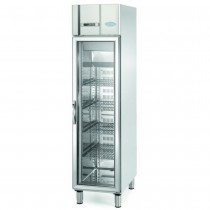 Infrigo AGN300CR, smalt kjøleskap for storkjøkken, med glassdør, 48cm bredde, pent brukt