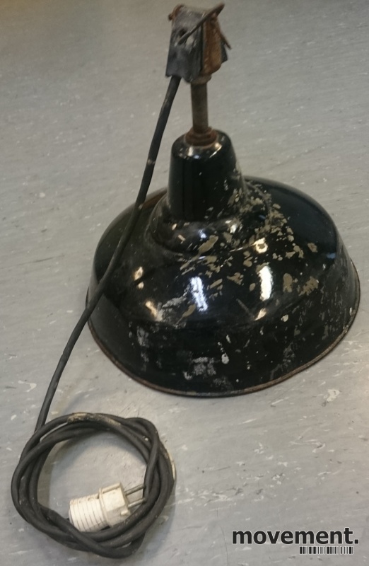 Solgt!Vintage/retro industrilampe / - 4 / 5