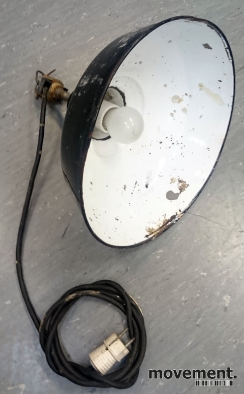 Solgt!Vintage/retro industrilampe / - 3 / 5