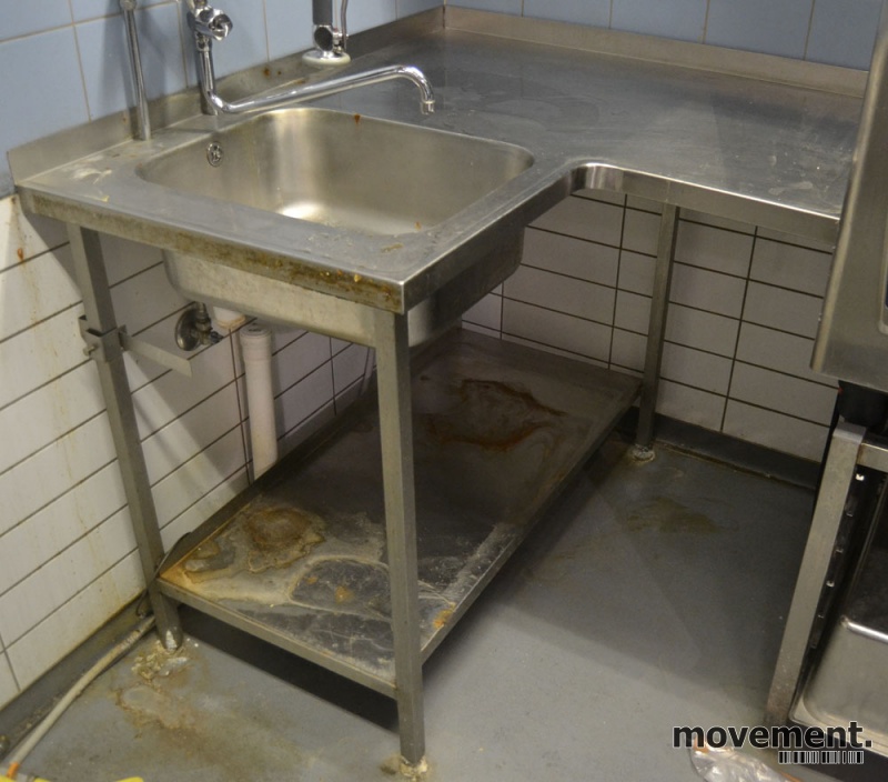 Solgt!Arbeidsbenk / oppvaskbenk i - 2 / 3
