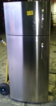 Kjøleskap i stål, 71,5cm bredde, 171cm høyde, kombiskap, CFS671, Whirlpool/Ikea, pent brukt