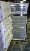 Kjøleskap i stål, 71,5cm bredde, 171cm høyde, kombiskap, CFS671, Whirlpool/Ikea, pent brukt