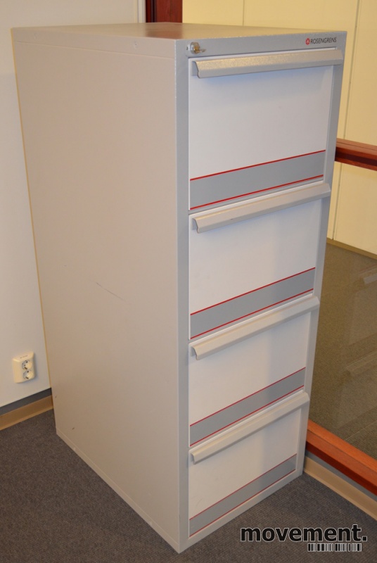 Solgt!Rosengrens 4 skuffers brannskap, - 1 / 6
