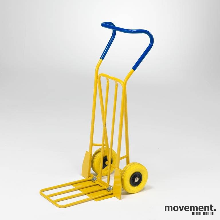 Solgt!Sekketralle i gult og blått med - 1 / 2