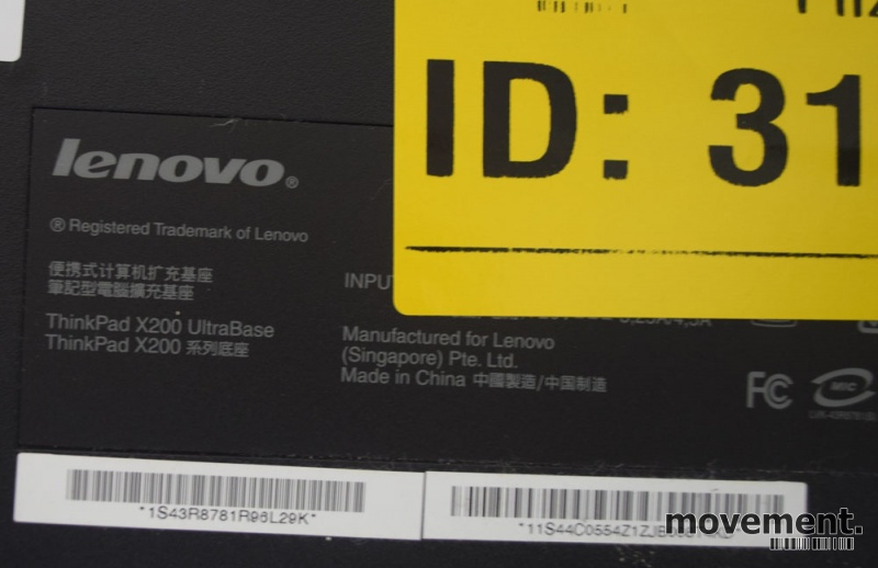 Solgt!Docking til Lenovo bærbar PC, X200 - 2 / 3