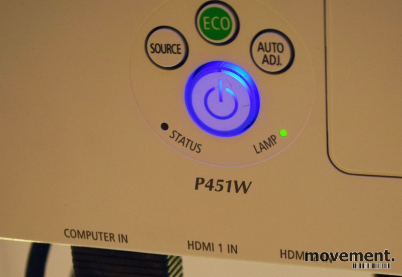 Solgt!NEC P451W HDMI-prosjektor, 499timer - 6 / 8