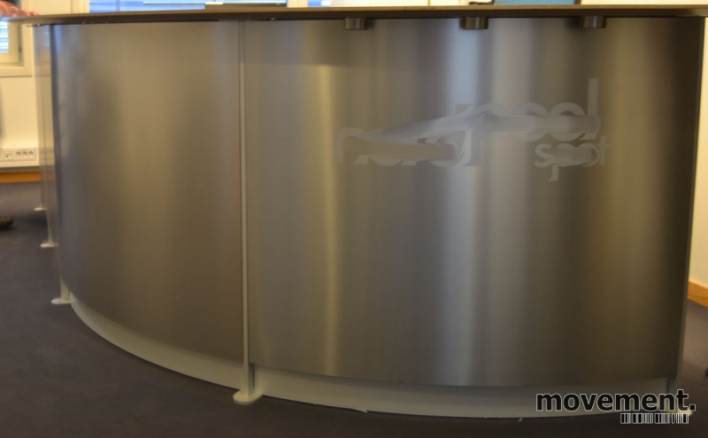 Solgt!Resepsjon 360x182cm i stål/hvitt, - 4 / 19