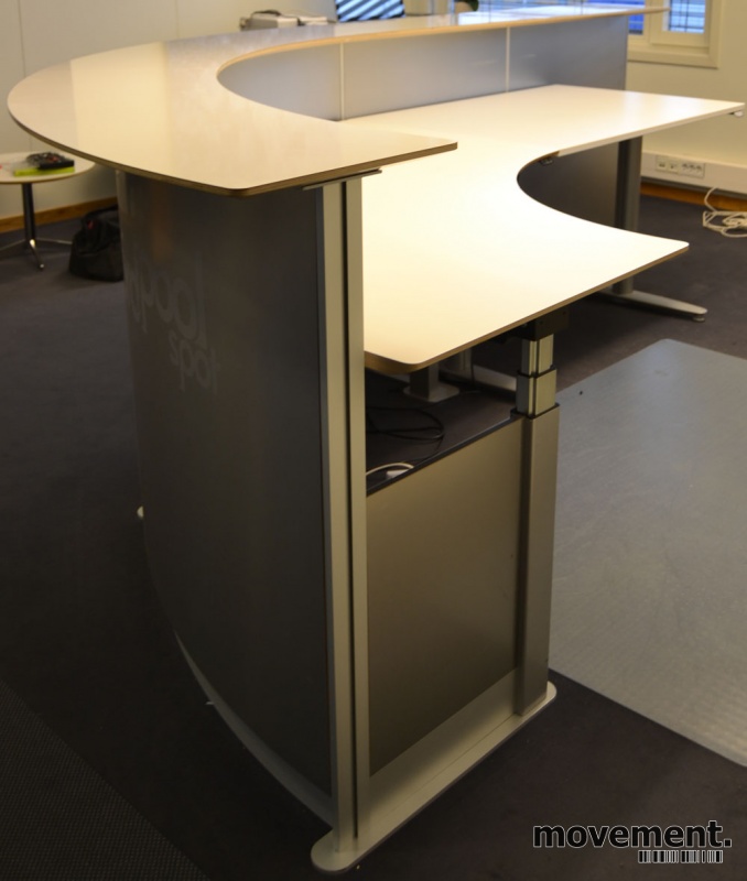 Solgt!Resepsjon 360x182cm i stål/hvitt, - 10 / 19