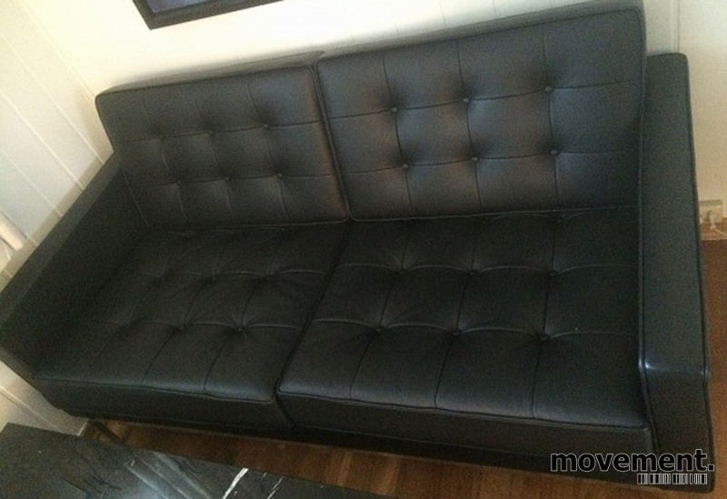 Solgt!Florence Knoll loungesofa 2seter, - 2 / 4