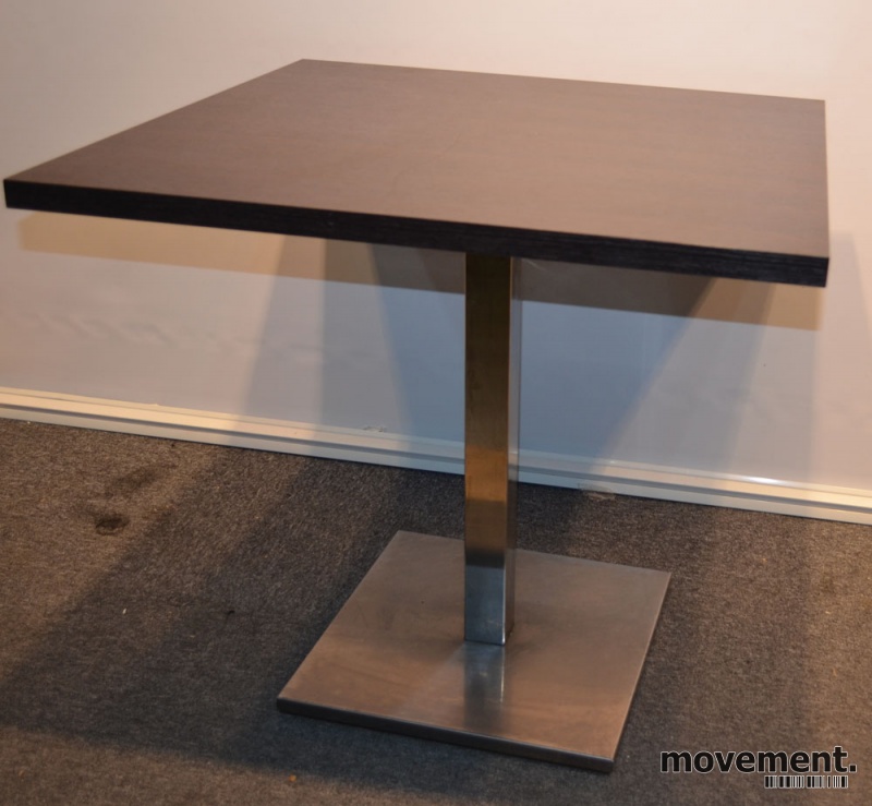 Solgt!Kafebord i mørkbeiset tre, satinert - 1 / 6