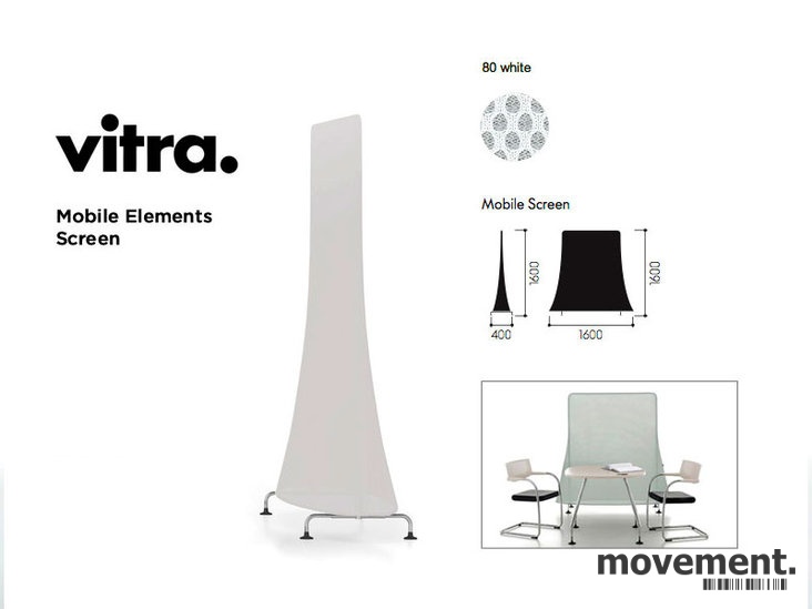 Solgt!Vitra Mobile Elements Screen, i - 7 / 8
