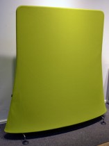 Vitra Mobile Elements Screen, i limegrønn og krom, høyde 162cm, 160cm bredde, pent brukt