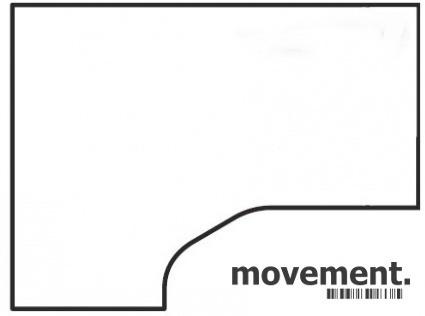 Bordplate, Hjørneplate skrivebord, - 1 / 3