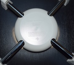 Arne Jacobsen 7er-stol / syver-stol, model 3107,  i sort, understell i krom, ny sittehøyde, pent brukt