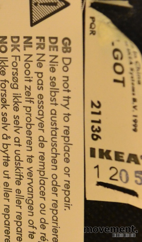 Kontorstol fra Ikea, modell Vilgot, sortfarge, pent brukt Kontorstol fra Ikea, modell Vilgot, sortfarge, pent brukt
